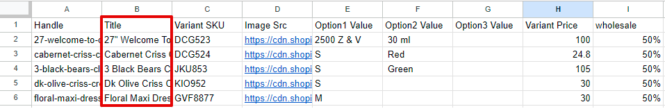 duplicate product